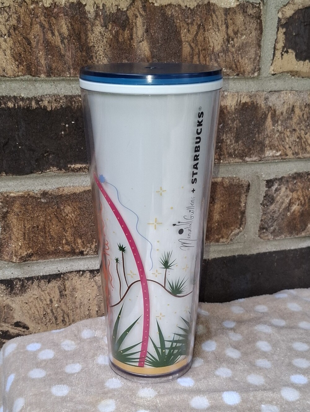 Limited Edition Starbucks x Manuela Guillén 24 oz Venti Cold Cup Tumbler